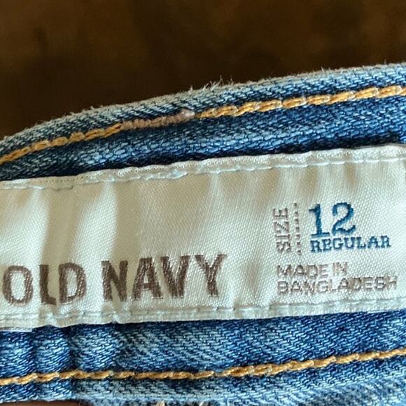 Old Navy Womens Jeans Blue Denim Mid Rise Crop Cuffed Capri 12R - Picture 4 of 11